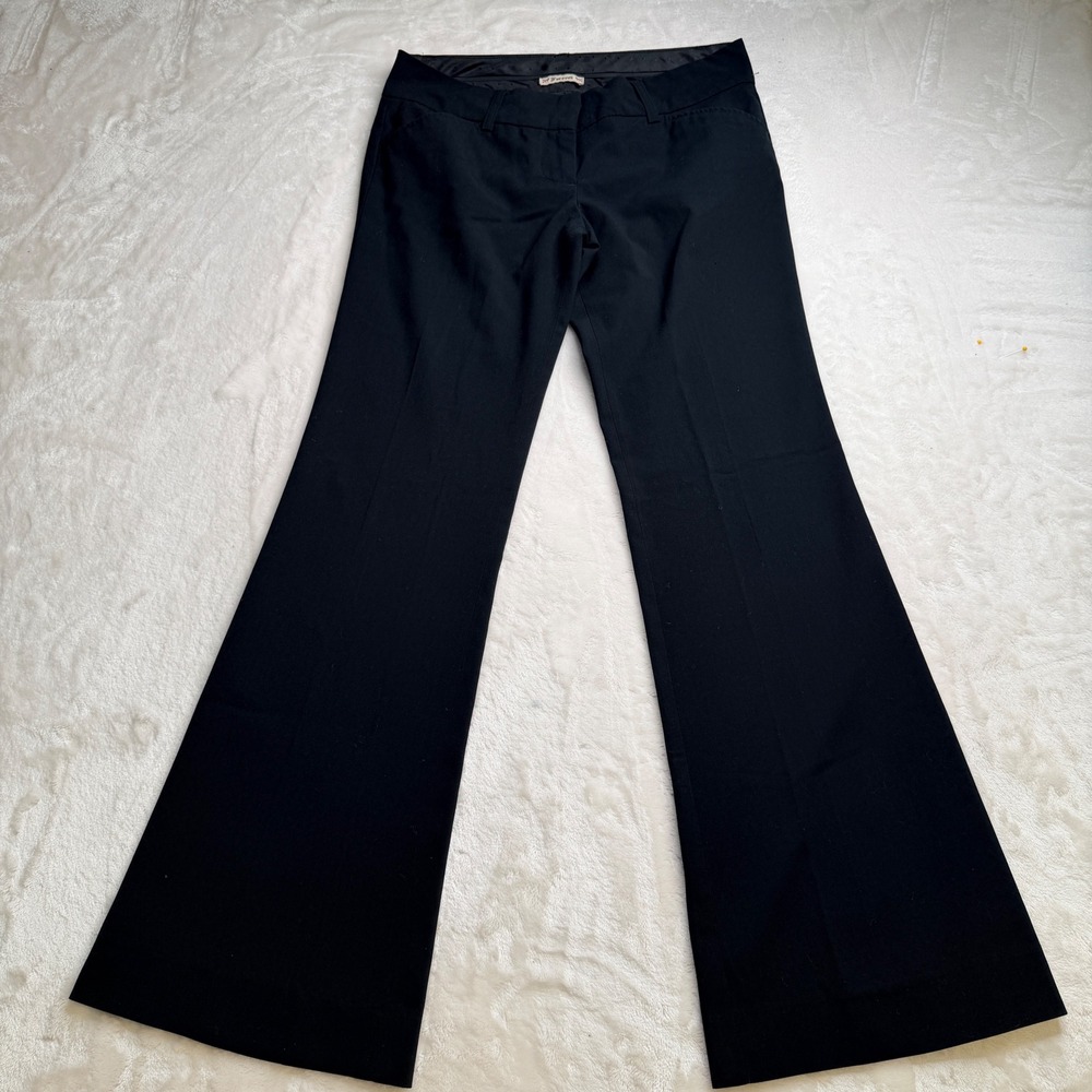 Forever 21 Black Flare Leg Trousers Y2K Office Career dress trouser Pants XS